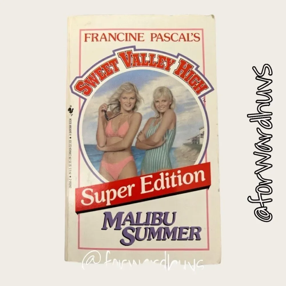 Bundle Sale 3 for $15 | Sweet Valley High | Super Edition Malibu Summer | 1986